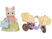 Sylvanian Families - Conjunto Passeio de Bicicleta - Mamãe Gato Primavera