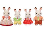 Sylvanian Families Família dos Coelhos Chocolate - Epoch 4 Bonecos