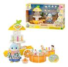 Sylvanian Families Quiosque de Suco Cítrico Pássaro Brinquedo Infantil Colecionável