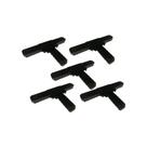 T grande p/ tela mosqueteiro perfil 1 preto - kit 5 pcs T grande p/ tela mosqueteiro perfil 1 preto - kit 5 pcs