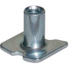 T-Nut BSN 3/8 Medium (pacote com 50) para hardware de capacete de futebol