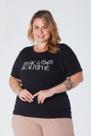 T-Shirt Baby Look Plus Size Estampa Basic and Beautiful Viscolycra Preta T-Shirt Baby Look Plus Size Estampa Basic and Beautiful Viscolycra Preta