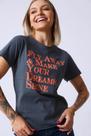 T-shirt Basic Chumbo Fly Away & Make Your Dreams Shine
