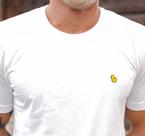 T-shirt básica nozes branca tam gg