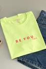 T-shirt Be You Tiful Verde Lima