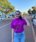 T-shirt borboletas, tam g2