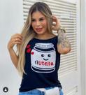 T-shirt bordada Nutella GG T-shirt bordada Nutella GG