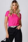 T-shirt Camiseta Feminina Básica Sem Estampa Blogueira