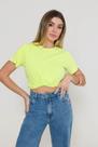 T-Shirt Classic Amarelo Neon Estonado Lisa