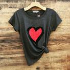 T shirt com coração T shirt com coração