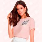T-shirt Com Patch Aplicado