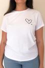 T-shirt Coração Branca T-shirt Coração Branca