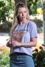 T-shirt Estonada Never Give Up Lilás