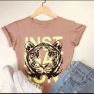 T Shirt Feminina 100% Algodão Estampas Tendência