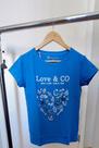T-shirt feminina blusa camiseta bordada boutique beijo pintado