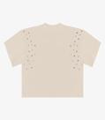 T- Shirt Feminina Gola Alta em Malhão Endless Bege