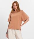 T- Shirt Feminina Gola Alta em Malhão Endless Marrom