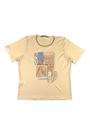 T-Shirt Feminina Gola Redonda com Estampa Central Miravest