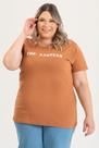T-shirt Feminina Plus Size em Malha Algodão c/ Estampa "LOS ANGELES" - Serena