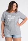 T-shirt Feminina Plus Size Estampada "We have nothing to lose and a world to see" - Serena