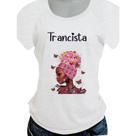 T shirt feminina profissão trancista