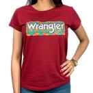T-shirt Feminina Wrangler Logo New Navajo