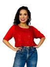 T-Shirt Glam Adulta Vermelha (Tal Mãe)