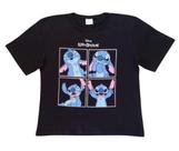 T-Shirt Infantil Feminina Lilo & Stitch Fakini