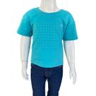 T-shirt Infantil Feminina Tomahawk Turquesa