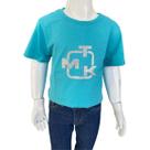 T-shirt Infantil Feminina Tomahawk Turquesa
