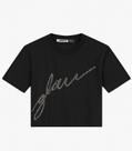 T- Shirt Juvenil Manga Curta em Meia Malha Minty Preto