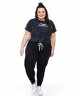 T-Shirt Marmorizada black Plus Size T/G2