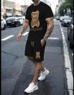 T- Shirt masculina conjunto Casual verão + Short Tactel urso Stay Lover Premium estampado