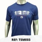 T-Shirt Meia Malha Estampada-Marinho GG T-Shirt Meia Malha Estampada-Marinho GG