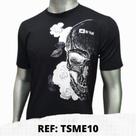 T-shirt Meia malha Estampada - Preto M T-shirt Meia malha Estampada - Preto M