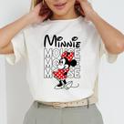 T-shirt Minnie Mouse Baby Look Feminino Cor Branca T-shirt Minnie Mouse Baby Look Feminino Cor Branca
