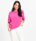 T-Shirt Over Básica Feminina Rovitex Rosa