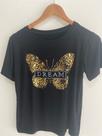 T-shirt preta borboleta Florence TAM P cor preta