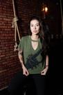 T-Shirt Rockskill Heavy Strain Feminino T-Shirt Rockskill Heavy Strain Feminino