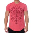 T-shirt serious tranning vermelho - black skull - clothing (p)