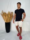 T-Shirt Suburbio, Camisa Masculina, Adulto, Manga Curta Slim fit, Algodão Egípcio, Preta, P ao GG
