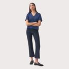 T-Shirt Suede Sholder Decote T-Shirt Suede Decote V