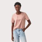 T-Shirt Suede Shoulder Decote Careca