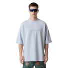 T-shirt unic basic embroidery - stoned blue