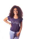 T-shirt Vis Up Feminina "Presente de Deus"Azul M T-shirt Vis Up Feminina "Presente de Deus"Azul M