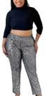 T0153-Calça Cintura Alta Brilhante Brilho Lantejoulas 4d0617 T0153-Calça Cintura Alta Brilhante Brilho Lantejoulas 4d0617
