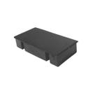 TA 2550N - Tampa plástica para tubo alumínio 1x2” Preta 2un