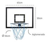 Tabela de Basquete infantil 15mm com aro e rede Klopf 1215 - Unitária
