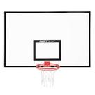 Tabela de Basquete Oficial 1,80x1,20m em Compensado Naval com Aro e Rede Klopf 1021