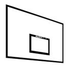 Tabela De Basquete Oficial 1,80x1,20m em Compensado Naval Sem Aro Klopf 1021